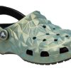 Crocs Classic iriserende geometrisk tresko &laquo;Grønn&raquo; 209841-001