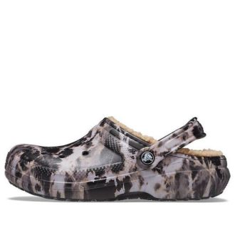 Crocs Classic Lined Bleach Dye Clogs &laquo;Black White Beige&raquo; 207299-001