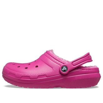 Crocs Classic Lined Clog Sports Unisex lilla røde sandaler 203591-6SV