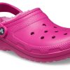 Crocs Classic Lined Clog Sports Unisex lilla røde sandaler 203591-6SV