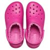 Crocs Classic Lined Clog Sports Unisex lilla røde sandaler 203591-6SV
