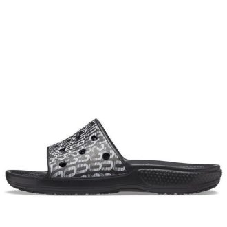 Crocs Classic Logo Motion Slides &laquo;Black White&raquo; 206124-066