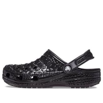Crocs Classic Metallic Crocskin Clogs &laquo;Black&raquo; 209093-040