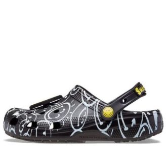 Crocs Classic Smiley World-tresko &laquo;Black White&raquo; 207971-0C4