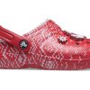 Crocs Classic Stilig utendørssport Unisex røde sandaler 207687-646