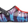 Crocs Classic Tie Dye Hold deg varm Koselig Crocs Sportstøfler Unisex Lilla Rød 206341-988