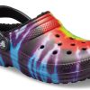 Crocs Classic Tie Dye Hold deg varm Koselig Crocs Sportstøfler Unisex Lilla Rød 206341-988