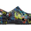 Crocs Classic Tie Dye-mønster Crocs Beach Unisex denim blå sandaler 205453-4SW