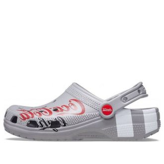 Crocs Coca Cola x Crocs Crossover Light X Utendørs flat hæl Fritidssport Unisex grå sandaler 207220-030