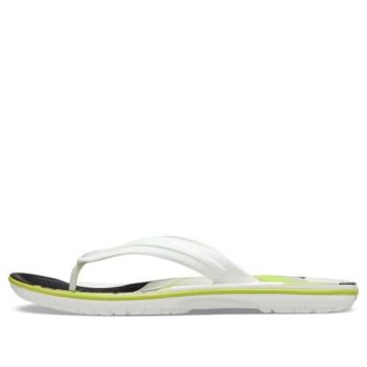 Crocs Crocband Flip Flops &laquo;White Green Black&raquo; 206592-94S
