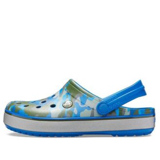 Crocs Crocband-sandaler med blå kamuflasje unisex 205834-4JU