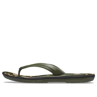 Crocs Crocband-trykt flip-flops &laquo;Green&raquo; 205943-30Q