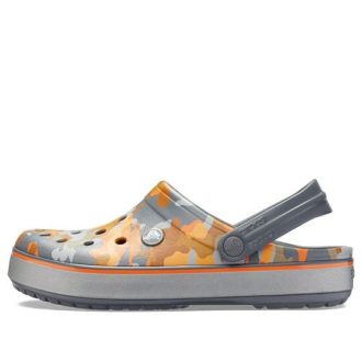 Crocs Crocband-trykte sandaler Black Orange Camouflage &laquo;Black Orange&raquo; 205834-02Q
