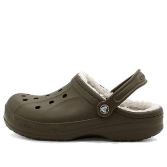 Crocs Crocs klassiske fôrede tresko &laquo;Walnut Oatmeal&raquo; 1624428A