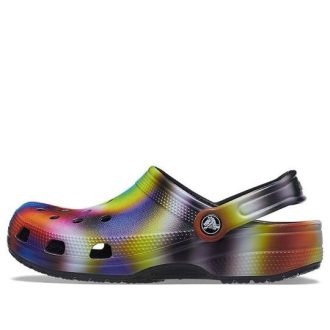 Crocs fargerike Crocs Beach Unisex flerfargede svarte sandaler 207556-0C4