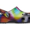 Crocs fargerike Crocs Beach Unisex flerfargede svarte sandaler 207556-0C4