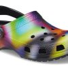 Crocs fargerike Crocs Beach Unisex flerfargede svarte sandaler 207556-0C4