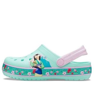Crocs Funny Pattern Small Crocs Outdoor Sports Big Boys Mintgrønne sandaler 206155-3P7