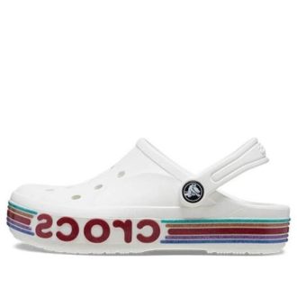 Crocs (GS) Bayaband Rainbow Glitter Clogs &laquo;White Red&raquo; 209731-100