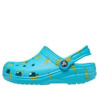 Crocs (GS) Classic Food Print Tresko &laquo;Digital Aqua&raquo; 207150-4SL
