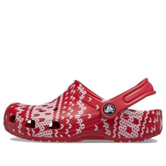 Crocs (GS) Classic Holiday Genser Clogs &laquo;Red White&raquo; 209221-90H