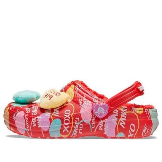 Crocs (GS) Classic Lined Elevated Sweethearts Clogs &laquo;Red multi&raquo; 207814-610