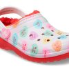 Crocs (GS) Classic Lined Elevated Sweethearts-tresko &laquo;Red White&raquo; 207738-119