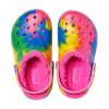Crocs (GS) Classic Lined TieDye grafiske tresko &laquo;Blue Pink&raquo; 206683-6RW