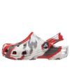 Crocs (GS) Classic Marmored Clogs &laquo;White Red Grey&raquo; 207002-884