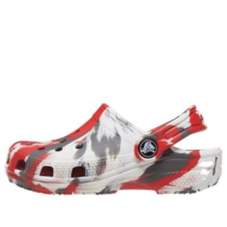Crocs (GS) Classic Marmored Clogs &laquo;White Red Grey&raquo; 207002-884