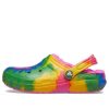 Crocs (GS) Classic Tie-Dye Fuzz-fôret tresko &laquo;Multi-Color&raquo; A206341-6RW