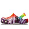 Crocs (GS) Classic Tie Dye grafiske tresko &laquo;Purple Red&raquo; 205451-90H