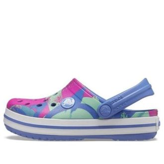 Crocs (GS) Crocband grafiske tresko &laquo;Blue Pink Green&raquo; 206607-434