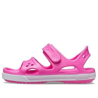Crocs (GS) Crocband II sandaler &laquo;Pink White&raquo; 14854-6QQ