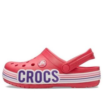 Crocs (GS) Crocband Logo Stripe Clogs &laquo;Red White&raquo; 206345-611