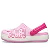 Crocs (GS) Crocband-logo-tresko &laquo;Pink White&raquo; 205533-6I2