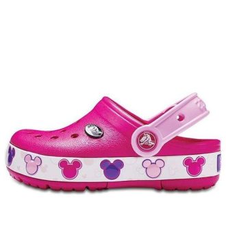 Crocs (GS) Crocband Mickey Fun Lab Lights Tresko &laquo;Pink White&raquo; 204994-6X0