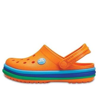 Crocs (GS) Crocband Rainbow Band-tresko &laquo;Orange Blue&raquo; 205205-80O