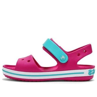 Crocs (GS) Crocband-sandaler med stropplukking &laquo;Pink Blue&raquo; 12856-6LH
