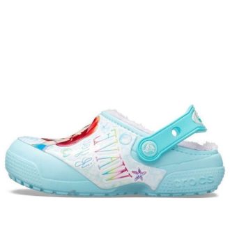 Crocs (GS) Fun Lab Disney Little Mermaid-tresko &laquo;Sky Blue White&raquo; 206281-4O9