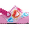 Crocs (GS) Fun Lab Heart Lights Tresko &laquo;Pink Blue&raquo; 205648-6I2