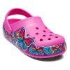 Crocs (GS) Fun Lab Multi Butterfly Band Light Clogs &laquo;Pink Blue&raquo; 206158-6QQ