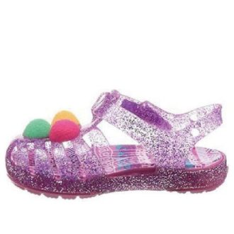 Crocs (GS) Isabella Glitter Flat Sandaler &laquo;Purple Pink&raquo; 205038-518