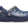 Crocs (GS) klassisk fôret glittertresko &laquo;Blue&raquo; 207010-459