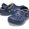 Crocs (GS) klassisk fôret glittertresko &laquo;Blue&raquo; 207010-459