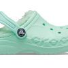 Crocs (GS) Klassiske Baya-forede tresko &laquo;Mint&raquo; 205977-3TI