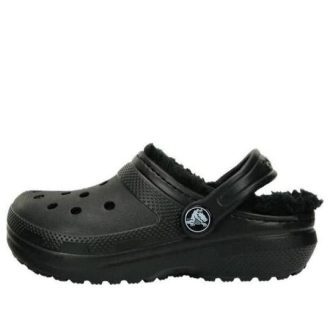 Crocs (GS) klassiske fôrede tresko for barn &laquo;Black&raquo; 207010-060