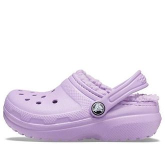 Crocs (GS) klassiske fôrede tresko &laquo;Lilac&raquo; 203506-5PR