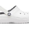 Crocs (GS) klassiske fôrede tresko &laquo;White Grey&raquo; 207009-10M