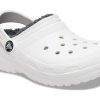Crocs (GS) klassiske fôrede tresko &laquo;White Grey&raquo; 207009-10M